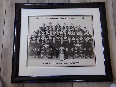 🔥 1966-67 Toronto Maple Leafs Autograph Framed Team Photo 18 Signatures PSA  • $467.49