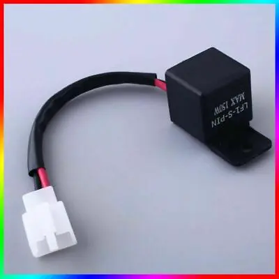 1x 2Pin Motorcycles LED Light Flasher Relay Turn Signal Rate Control Hyper Flash • $10.34