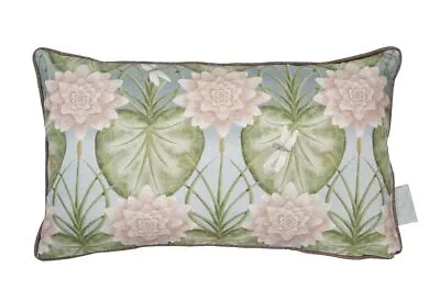 Contemporary Designer Lily Garden Eau De Nil Filled Cushion • £22.95