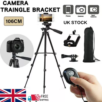 Pro Tripod Stand Mount For Digital Camera Camcorder Phone Holder IPhone DSLR SLR • £8.49