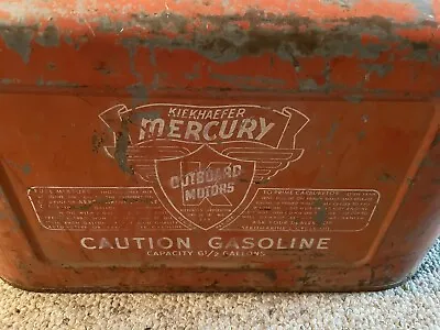 Vintage  Mercury 6.5 Gallon Outboard Boat Gas Fuel Tank Can • $110