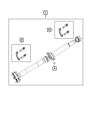 Genuine Mopar Drive Shaft 52123635AC • $745.18