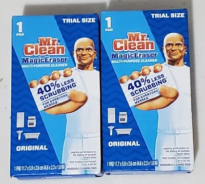 SET OF 2 Mr Clean Magic Eraser Multi Purpose Cleaner 1 Pad Per Box • $6.99
