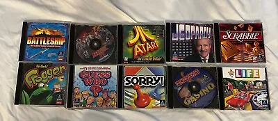 Hasbro 10 PC Game Lot Monopoly Clue Jeopardy Yahtzee Life Risk Frogger ++++ • $30