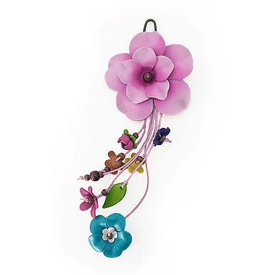  Pink Leather Flower Handbag Charm L/S • £11.50