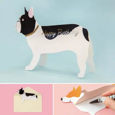 3D Stand Up Greeting Birthday Card Dogs • £2.99