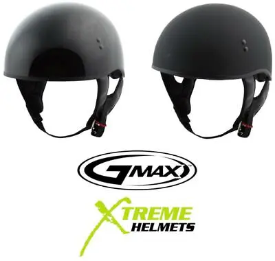 $59.95 • Buy Gmax HH-45 Half Helmet Low Profile Lightweight Coolmax Interior DOT XS-2XL 