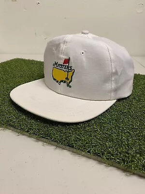 The Masters Vintage Hat Derby Cap White Good Condition Great Retro Fit Golf Hat • $60