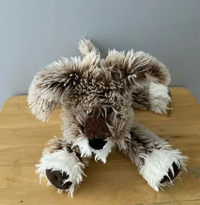 Mary Meyer Puppy Dog Plush Brown & Cream Fur Shaggy Floppy 12  Stuffed Animal • $7.50