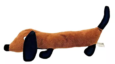 Fun Express Brown Black Dachshund Wiener Puppy Dog 12  Plush Soft Eyes 2014 • $13.65