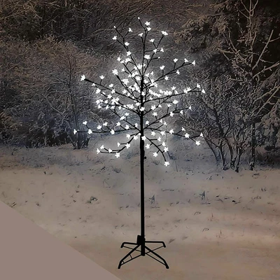 £20.99 • Buy Large 5ft Light Up Twig Christmas Tree White Decoration Cherry Blossom 150 LED 
