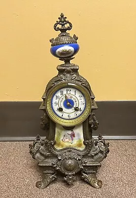 Antique French Clock Leroy Paris Marti Et Cie 1889 Medaille D Argent • $349