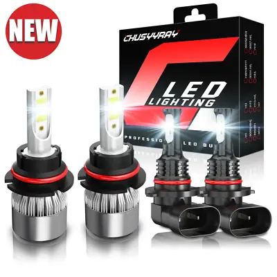 For Jeep Liberty 2002-07 6000K 9007 9145 LED Headlight Hi/Lo+Fog Lights Bulbs S2 • $20.99