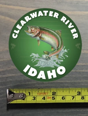 $3.99 • Buy Clearwater River Sticker Idaho Fly Fishing Decal Trout Abel Ross Reels TFO