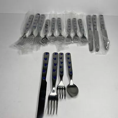 Lot Of 16 Pieces Vintage Disney Mickey Mouse Flatware Fork Spoon Knife Set READ • $49.98