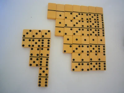 $39.87 • Buy Vintage Double Sixes Bakelite Butterscotch Set Of 28 Dominoes Wooden Hinged Case