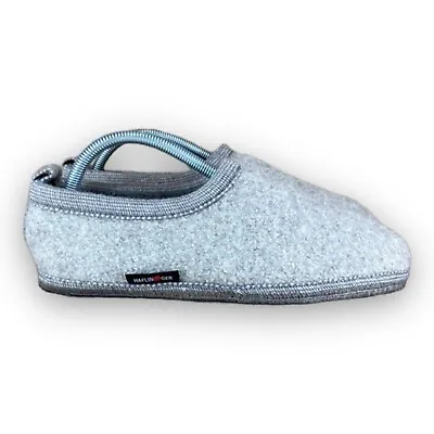£48.30 • Buy Haflinger Alaska Woolmark Pure Wool Slippers Slip On Beige Stone Gray Unisex 41