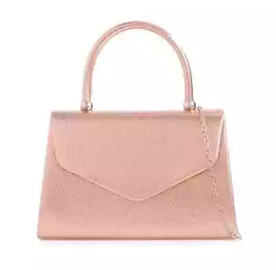 £13.99 • Buy Women's Faux Leather Clutch Bag Top Handle Evening Bag Party Handbag Wedding