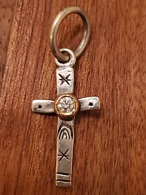 Jes MaHarry Diamond Cross Charm With Gift Box - NWOT • $475