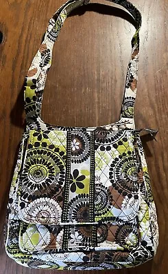 Vera Bradley  Cocoa Moss Inner Pocket Toggle Loop Multicolor Shoulder Bag - MINT • $19.99