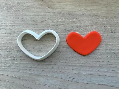 Heart 6 Cookie Cutter Fondant Jewelry Mini Clay Earring Geometric Forms • $3