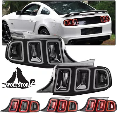 Pair LED Sequential Turn Signal Tail Lights For 2010-2014 Ford Mustang Rear Lamp • $399.99