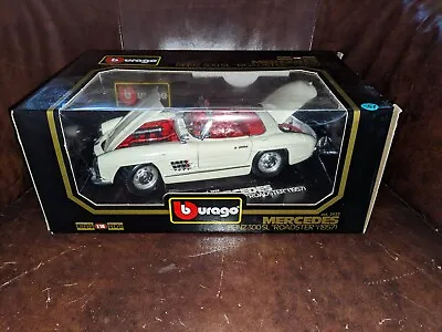 Mercedes Benz 300  Sl 1957 Roadster   1:1 Metal B      Burago  Brand New • $36