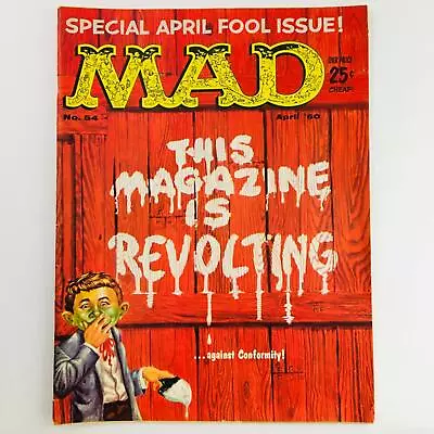 Mad Magazine April 1960 No. 54 Special April Fool's Day Issue Fine/FN 6.0 • $53.06