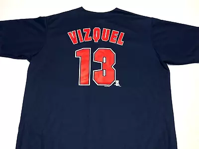 Rare Vintage 1999 Omar Vizquel #13 Cleveland Indians Baseball Jersey Nice! XL • $34.99