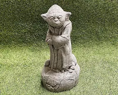 Tall Yoda Jedi Star Wars Concrete Garden Sculpture Lawn Ornament Frost Protected • £34.99