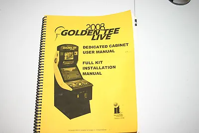 $21.95 • Buy Incredible Technologies ' Golden Tee Live 2008   Video Arcade Manual (MAN_251)