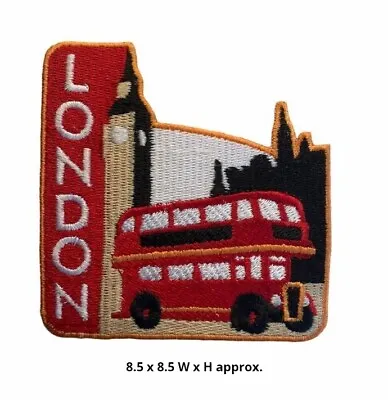 London Historic City Bus Embroidered Sew/Iron On Patch Badge Shirt/Jeans N-82 • £2.09