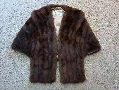 Women's Genuine Full Pelt Genuine Mink Fur Coat Stole Wrap • $15