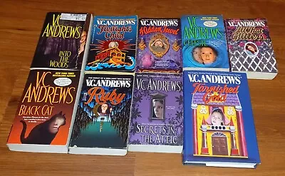 $11.69 • Buy Lot Of 9 VC Andrews Books Celeste, Hidden Jewel, Tarnished Gold, Black Cat, Ruby