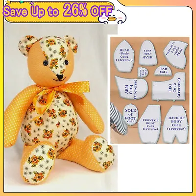 10/12/15 Memory Bear Template Ruler Set DIY Hand Memory Bear Stencil Ruler Sets • £5.27