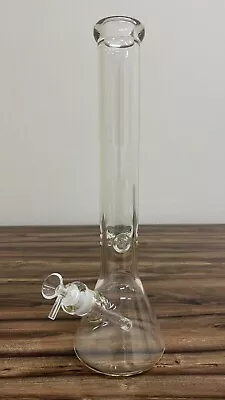 Heavy Smoking Hookah Pipe Glass Water Pipe Bong Bubbler Bongs 16  + Glass Bowl • $36.65