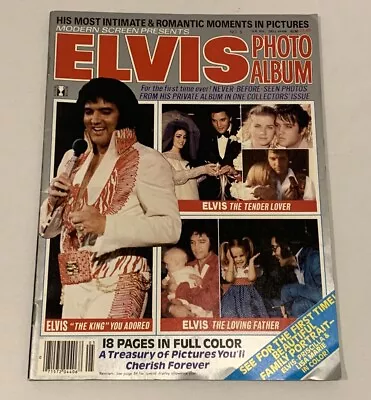 Vintage Modern Screen Magazine Elvis Presley Photo Album 1980 • $9.89