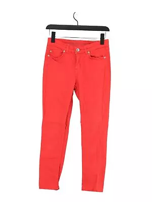 Oasis Women's Jeans UK 8 Red Cotton With Elastane Mom • £8