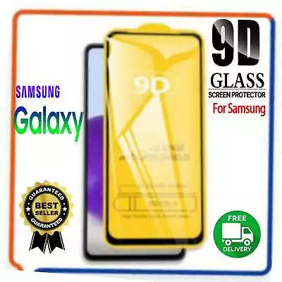 9D Screen Protector For Samsung Galaxy A02/A03/A04/A13/F12/M02 Tempered Glass • £2.99