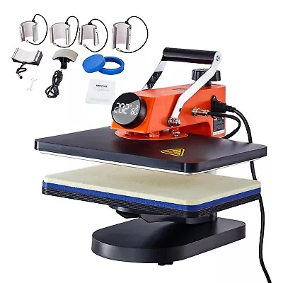 VEVOR Heat Press Machine 12x15in 5in1 Sublimation Transfer T-shirt Plate Mug Cup • $139.99