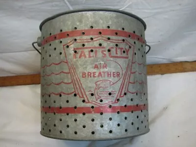 Early Falls City Air Breather Minnow Bucket Trap Fishing Folk Stencil • $69.99