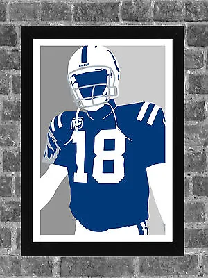 $14.99 • Buy Indianapolis Colts Peyton Manning Portrait Sports Print Art 11x17