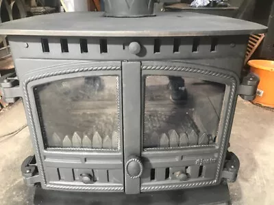 Hunter Herald 8 Double Sided Multifuel / Wood Burning Stove Refurbished 11-15 KW • £1450