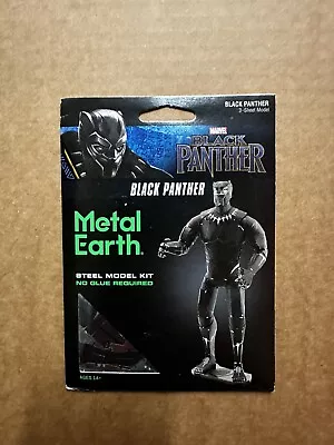 Fascinations Metal Earth Marvel BLACK PANTHER 3D Laser Cut Steel Metal Model Kit • $18.95
