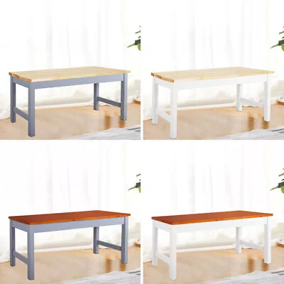 £39.95 • Buy Pine Wooden Dining Bench Long Seat Chairs Lounge Stool Home Hallway Garden Seat
