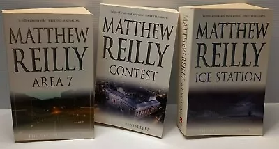 3x Matthew Reilly Books Bundle Area 7 Contest  Ice Station  • $27