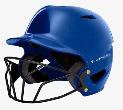 Evoshield XVT Scion Royal Semi Gloss Finish Softball Batting Helmet With Mask • $19.95