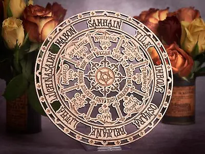 Wiccan Pagan Wheel Of The Year (Northern) - Wiccan/Pagan Decor - Witchy Gift • £24
