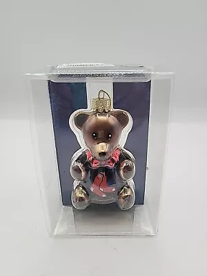 MLB Ornament Boston Red Sox Blown Glass Teddy Bear Holiday Christmas • $9.95