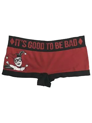 DC Comics Womens Red Harley Quinn Boyfriend Panties Briefs Underwear • $10.99